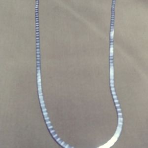 NWT-STERLING HERRINGBONE/2-SIDED DIAMOND-CUT 16"